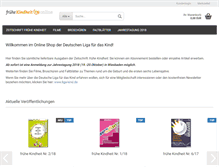 Tablet Screenshot of fruehe-kindheit-online.de